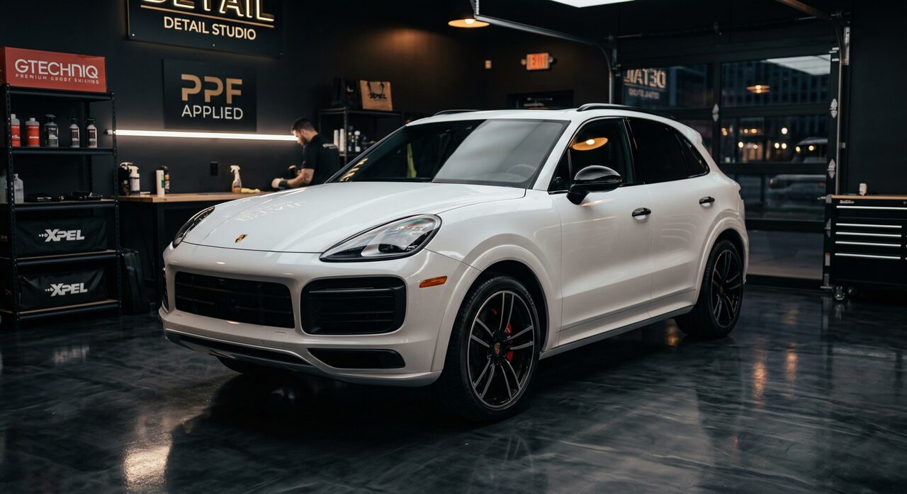 Porsche Cayenne — PPF avant + jantes
